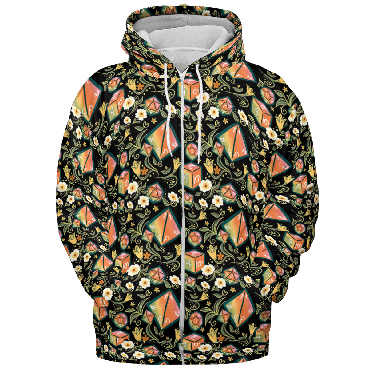 Dice Plant All-over Print Hoodie