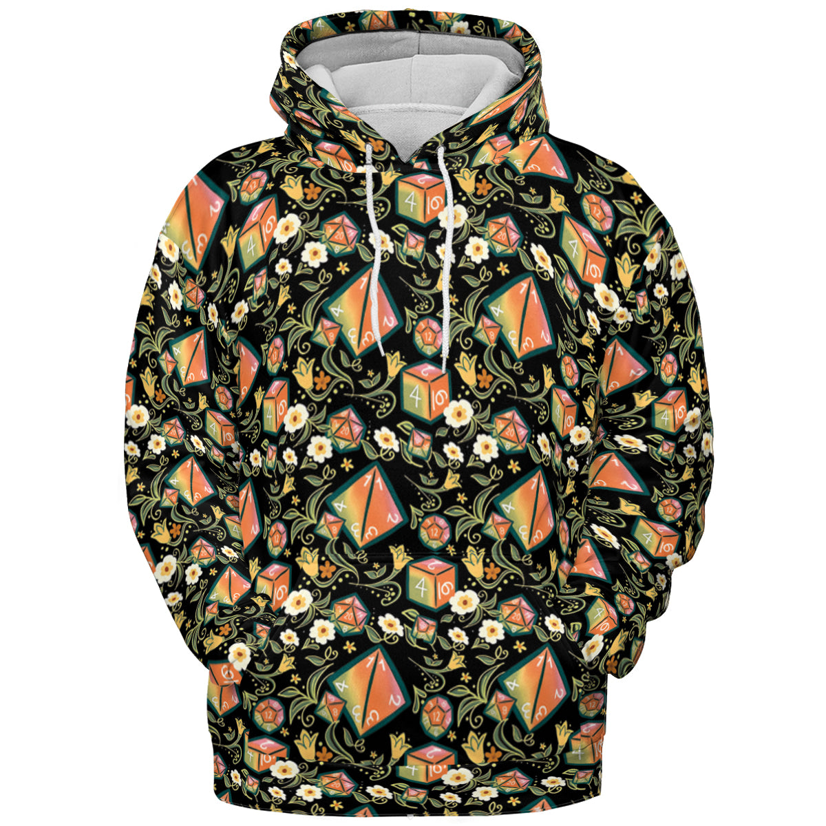 Dice Plant All-over Print Hoodie