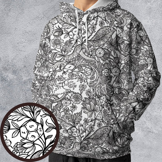Fantasy Flower Dice All-over Print Hoodie