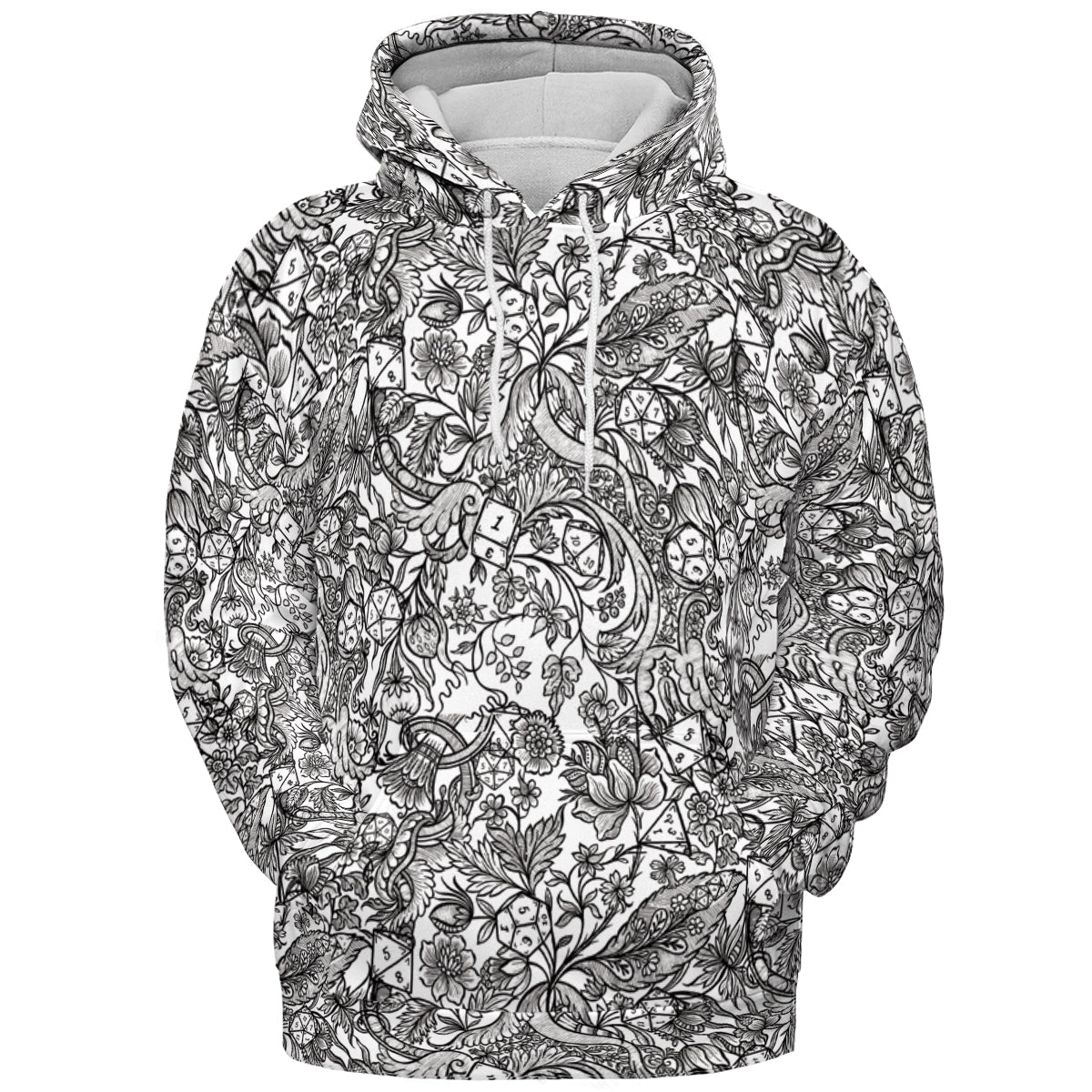 Fantasy Flower Dice All-over Print Hoodie