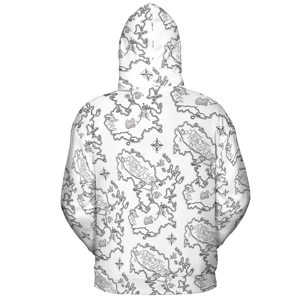 Fantasy Map For RPG  All-over Print Hoodie
