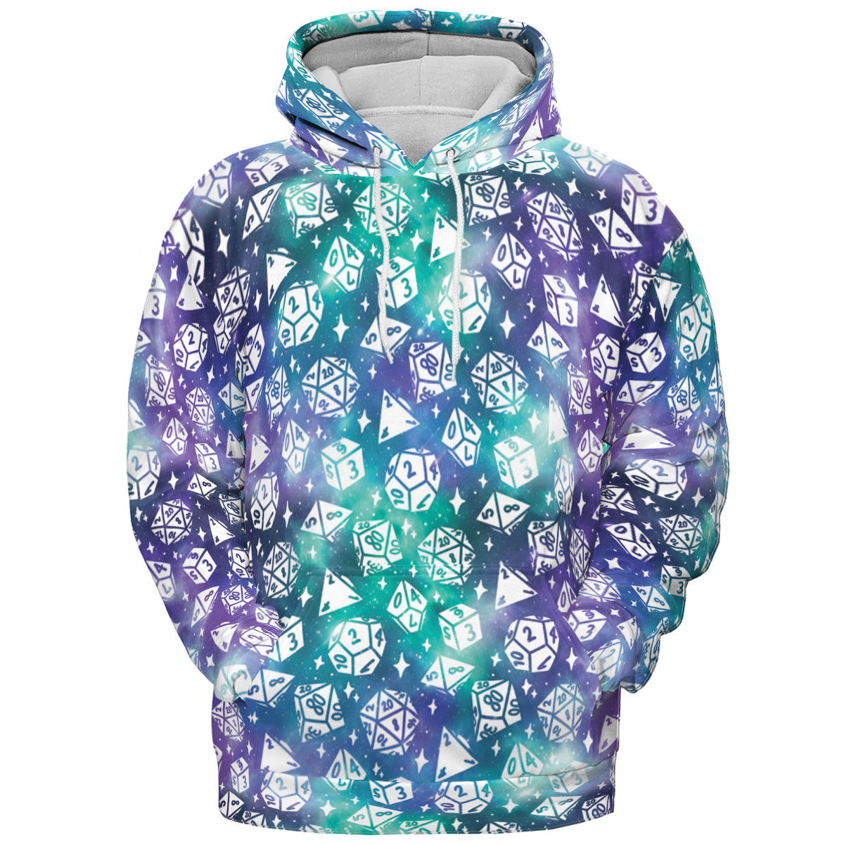 Gamer D20 Dice All-over Print Hoodie