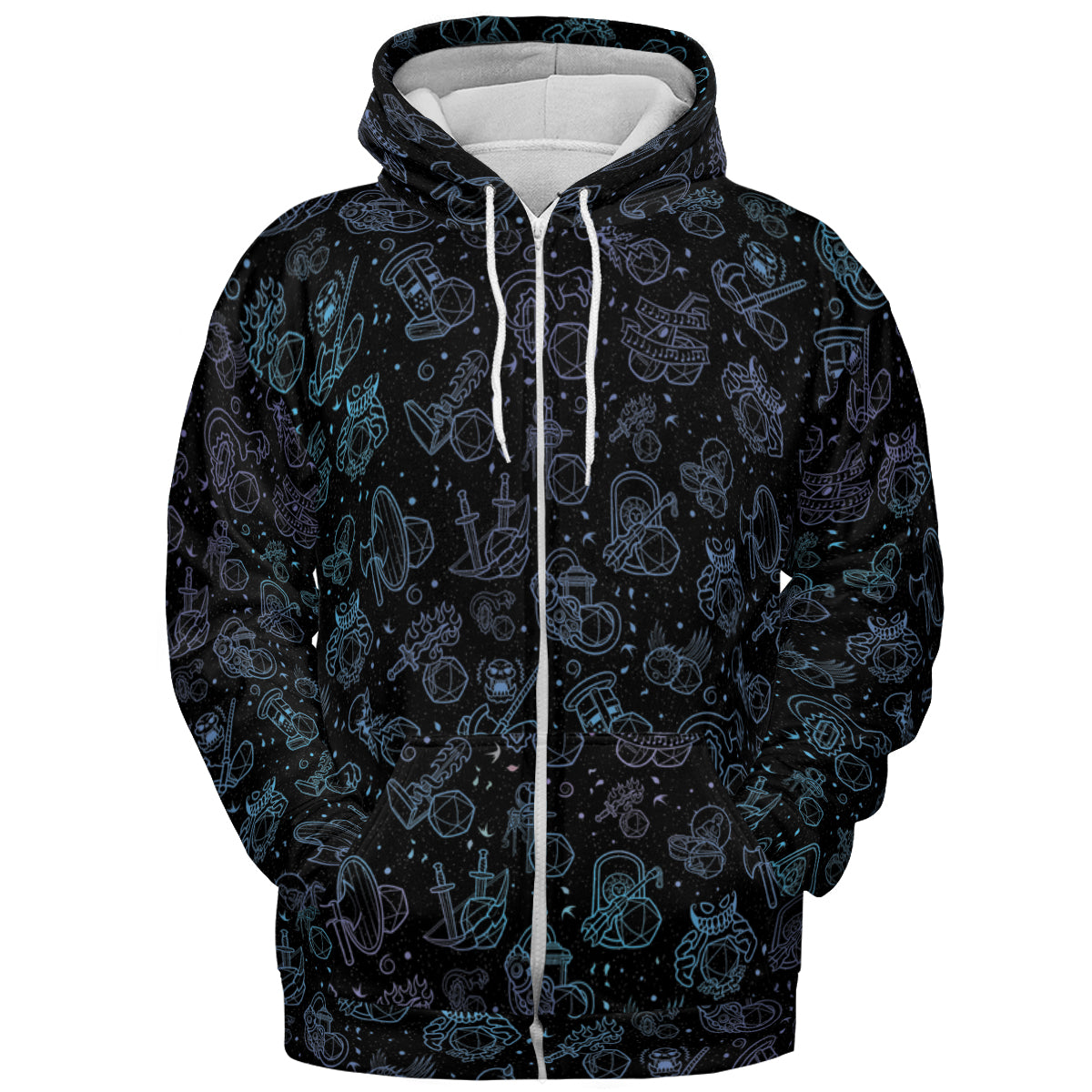 Multi Dice Classes All-over Print Hoodie