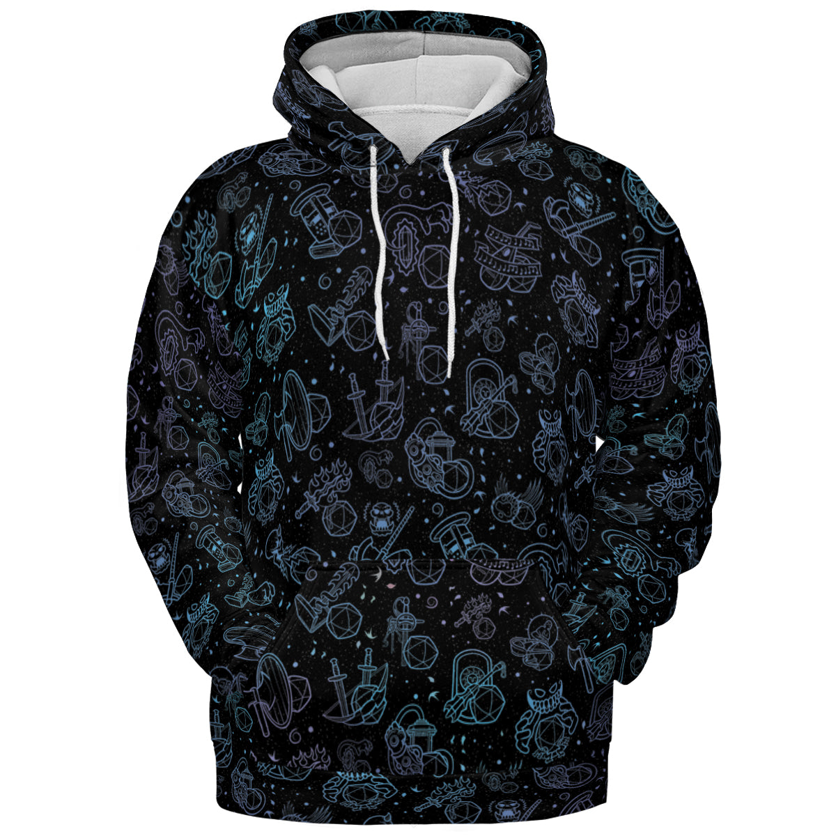Multi Dice Classes All-over Print Hoodie