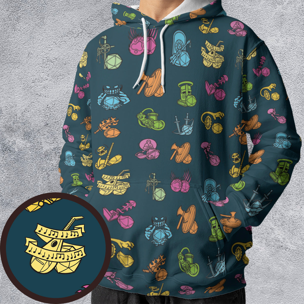 RPG Classes All-over Print Hoodie