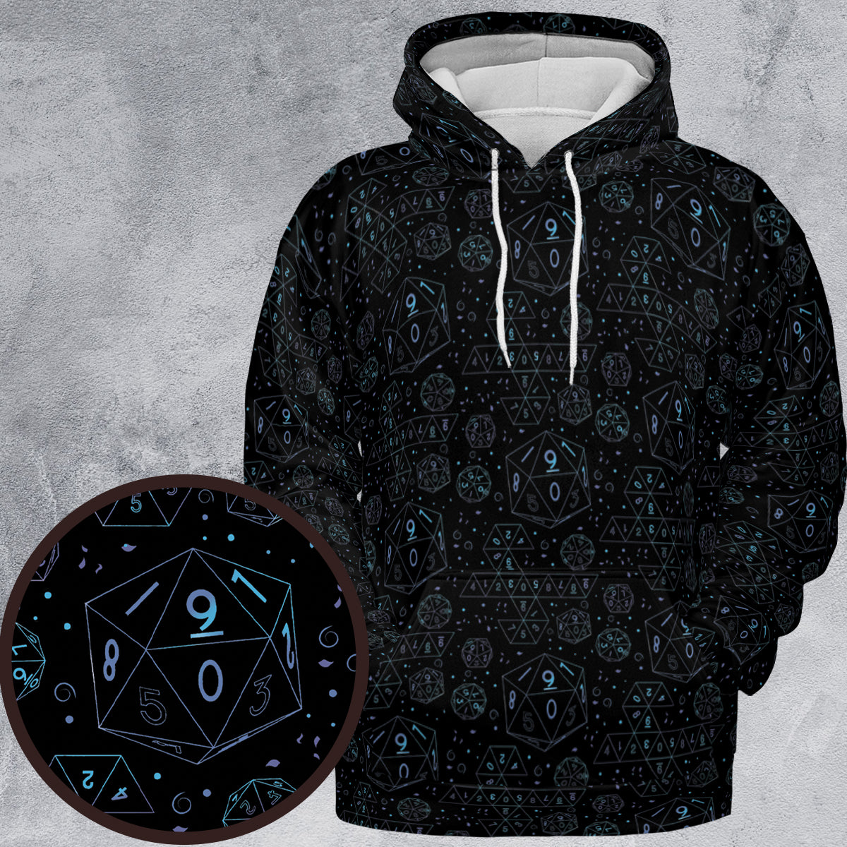RPG Dice Engineering All-over Print Hoodie