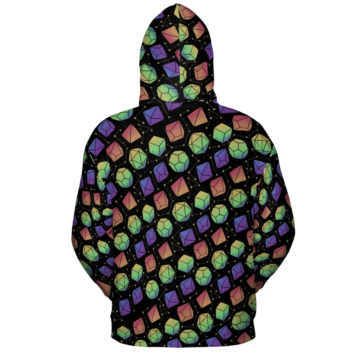 Rainbow Galaxy Dice All-over Print Hoodie