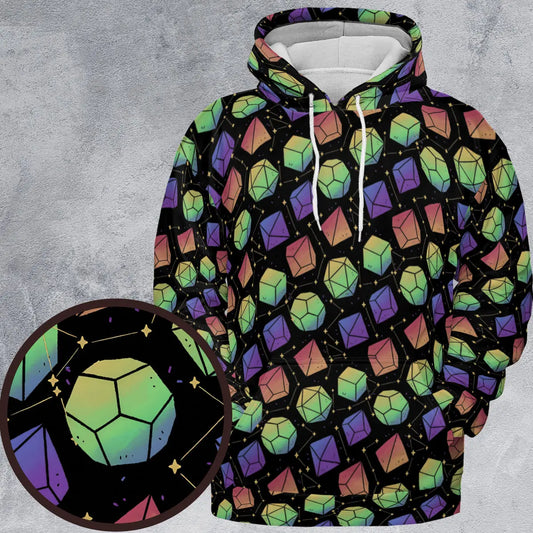 Rainbow Galaxy Dice All-over Print Hoodie