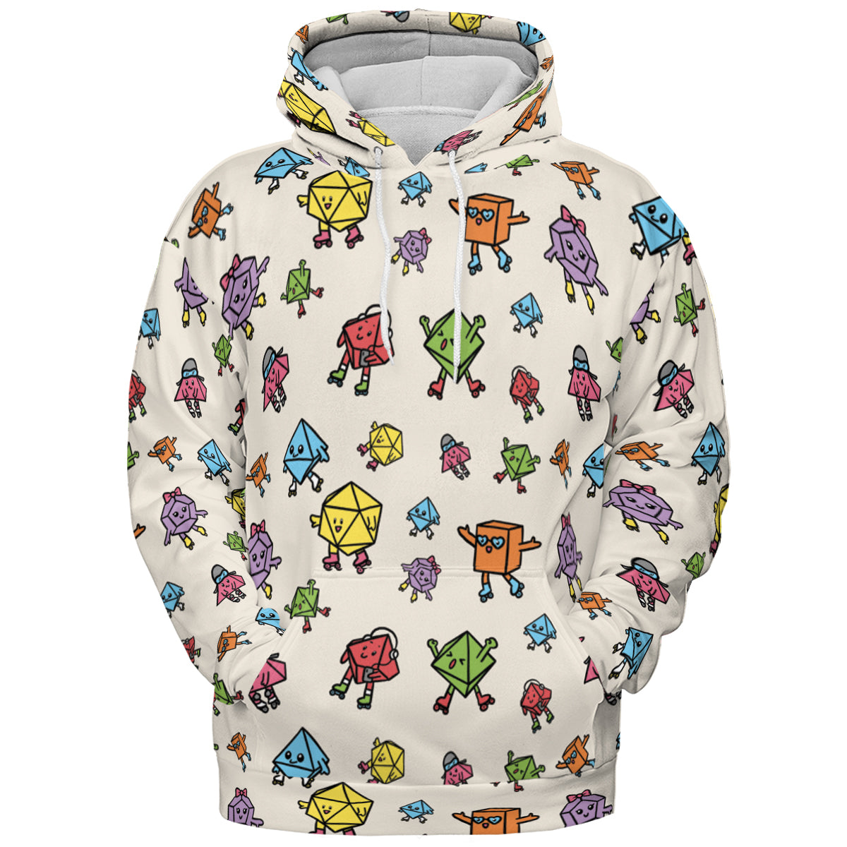 Rollerskating Dice All-over Print Hoodie