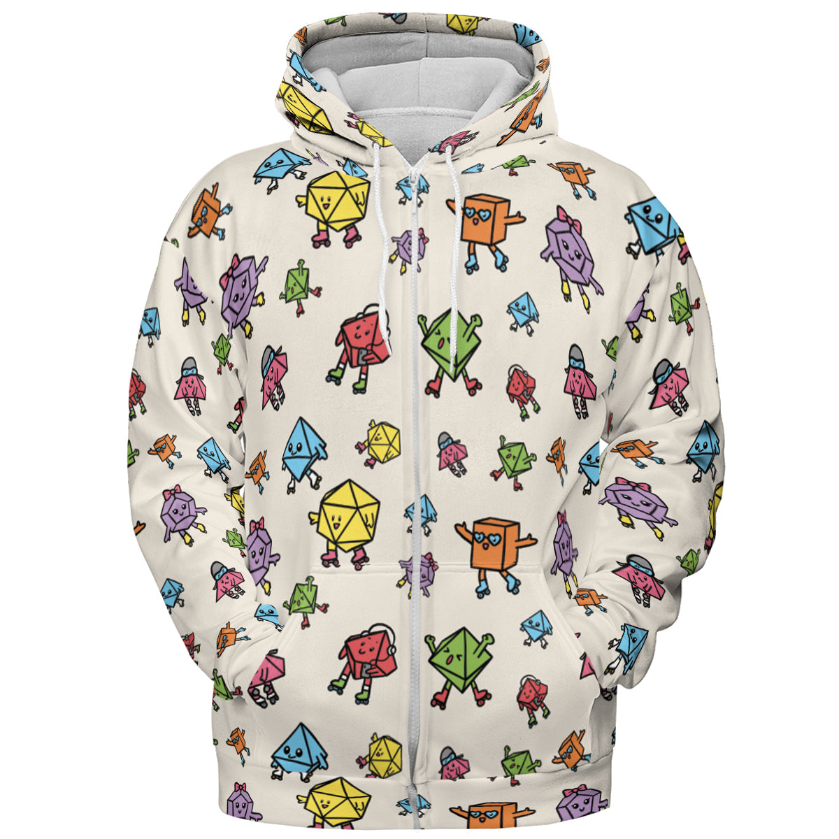 Rollerskating Dice All-over Print Hoodie
