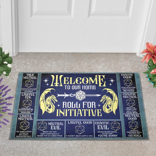 Roll For Initiative Welcome Doormat