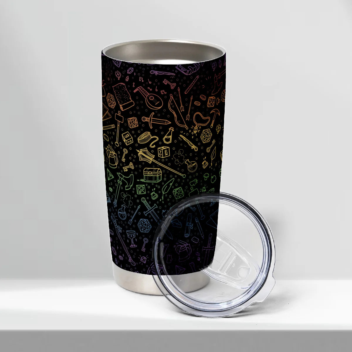 RPG Rainbow Pattern Tumbler