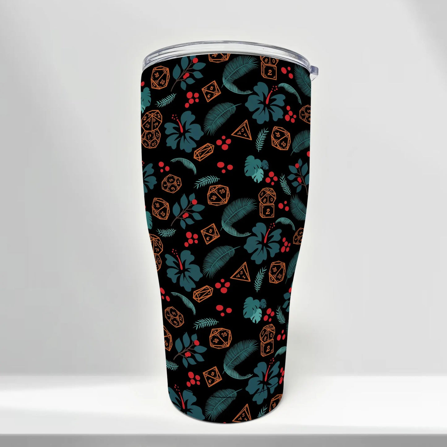 Floral Dice Tumbler