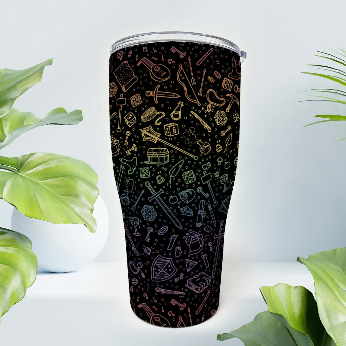 RPG Rainbow Pattern Tumbler
