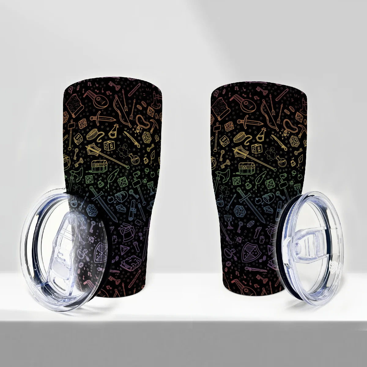 RPG Rainbow Pattern Tumbler