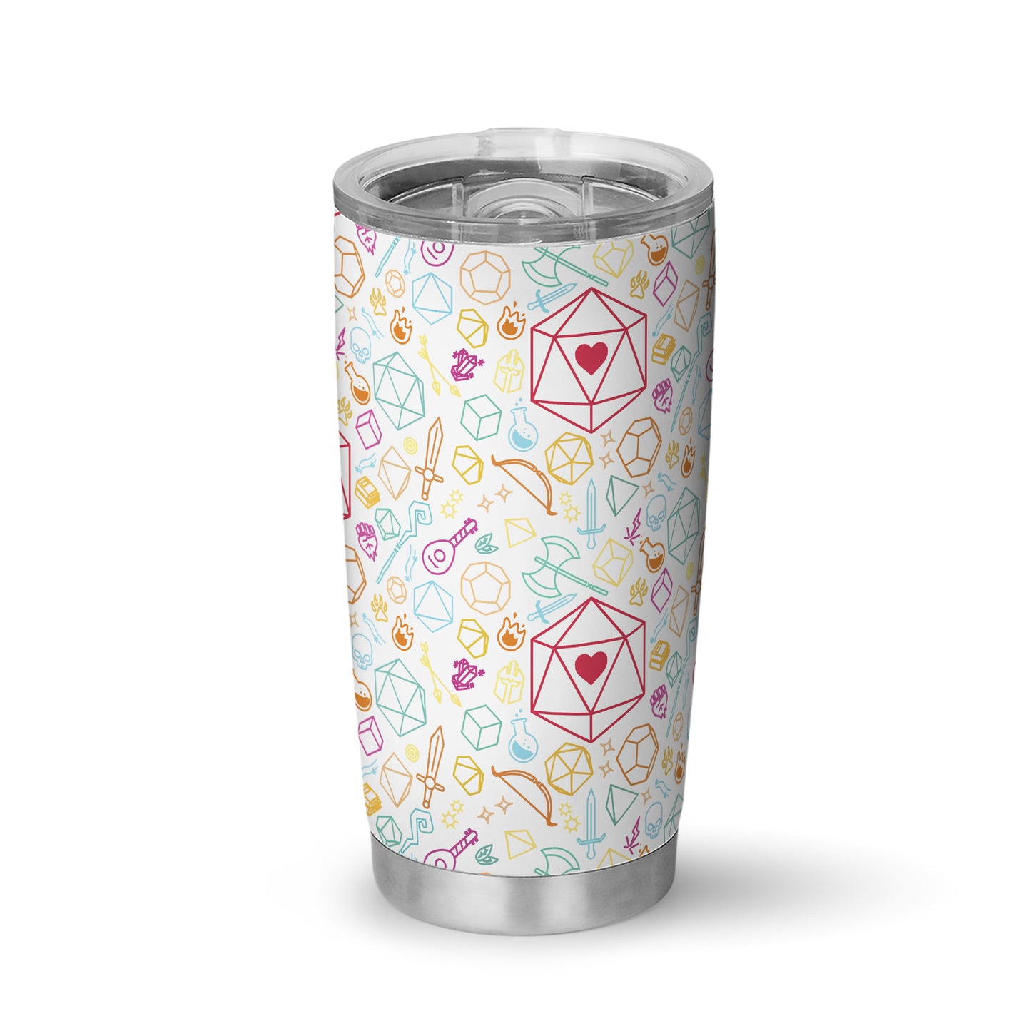 Dice Heart RPG Tumbler