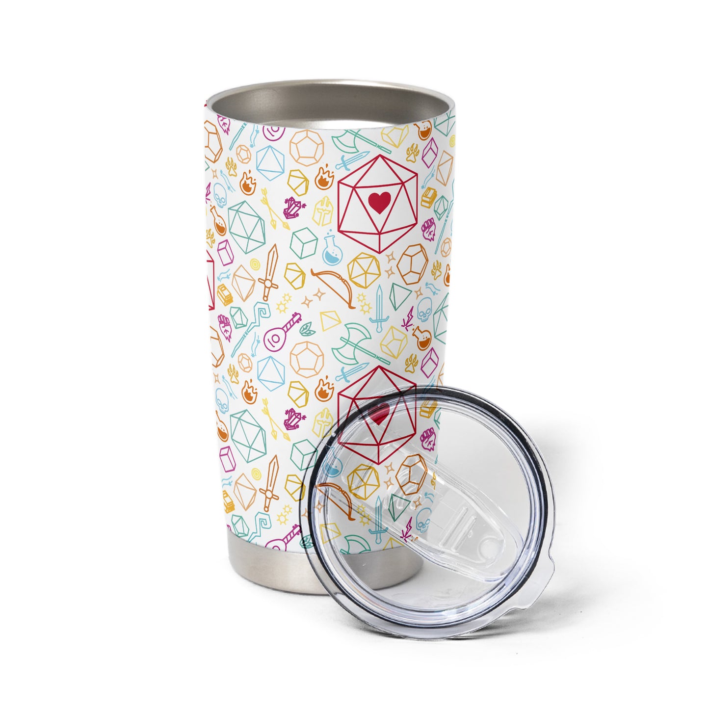 Dice Heart RPG Tumbler