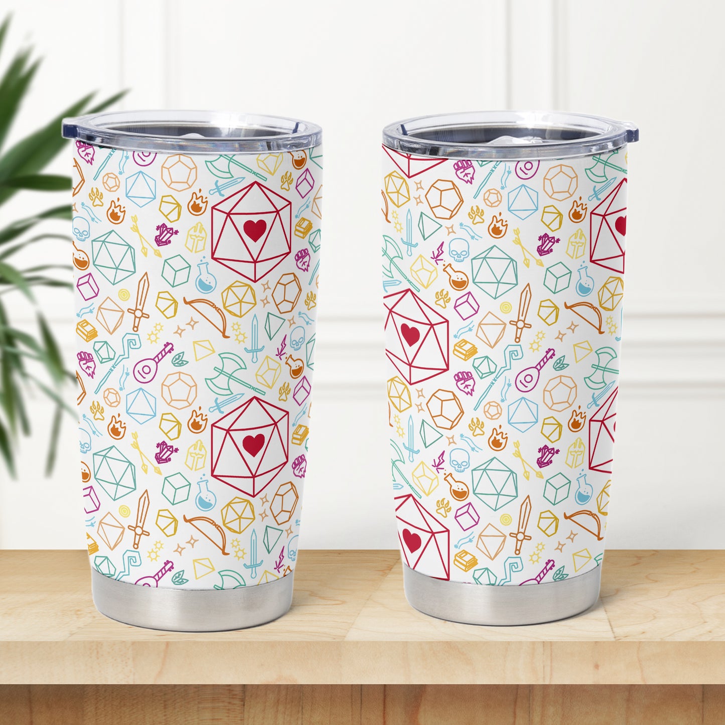Dice Heart RPG Tumbler