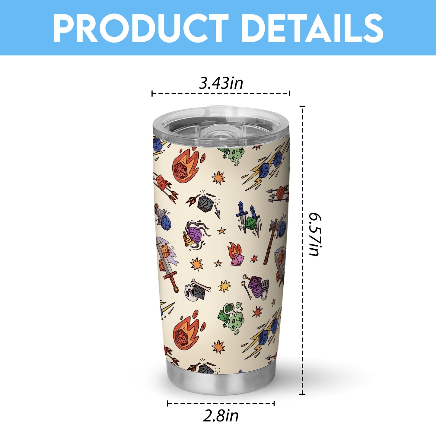 Dice World Tumbler