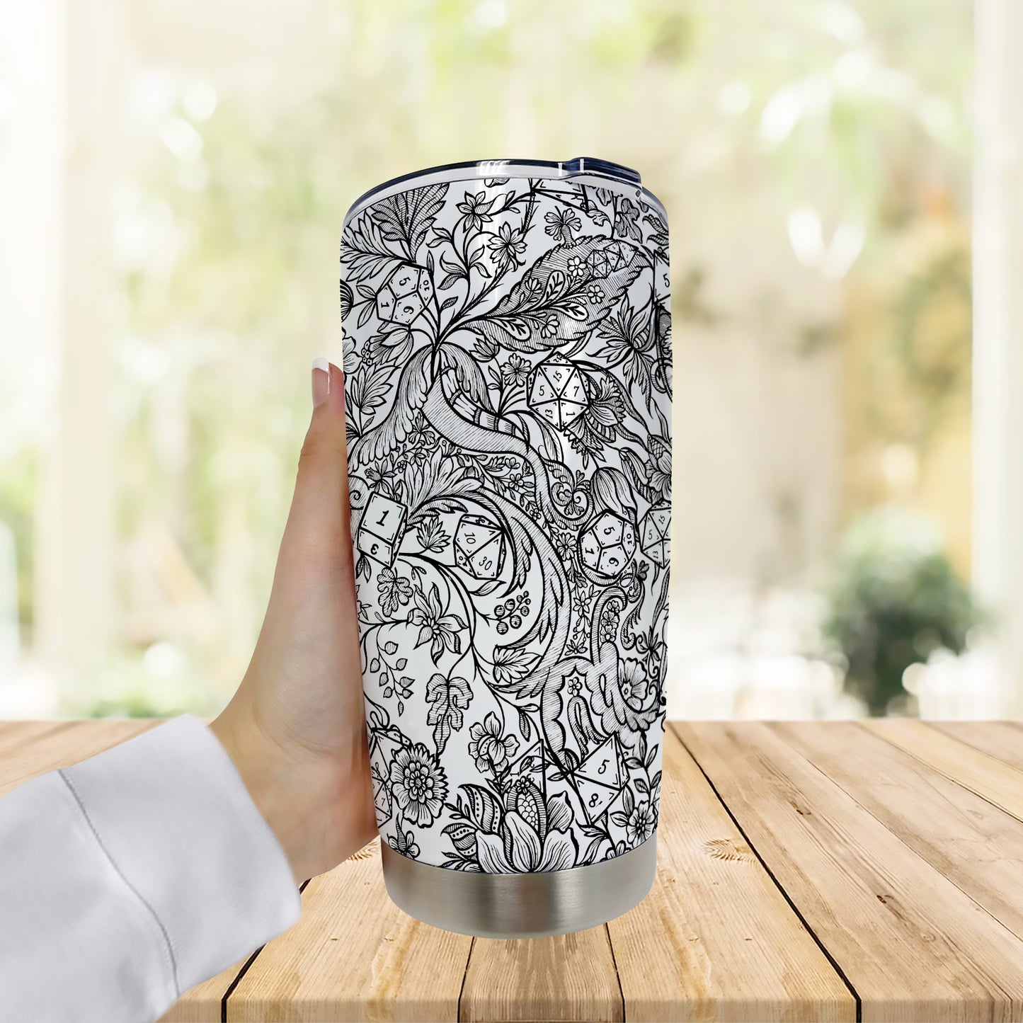Fantasy Flower Dice Tumbler