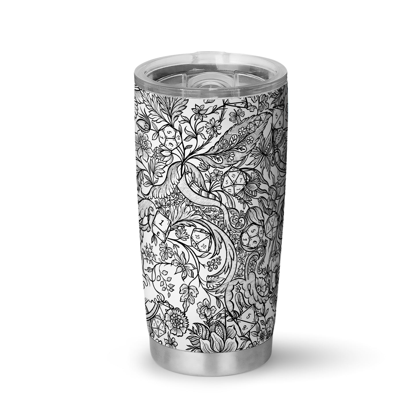 Fantasy Flower Dice Tumbler