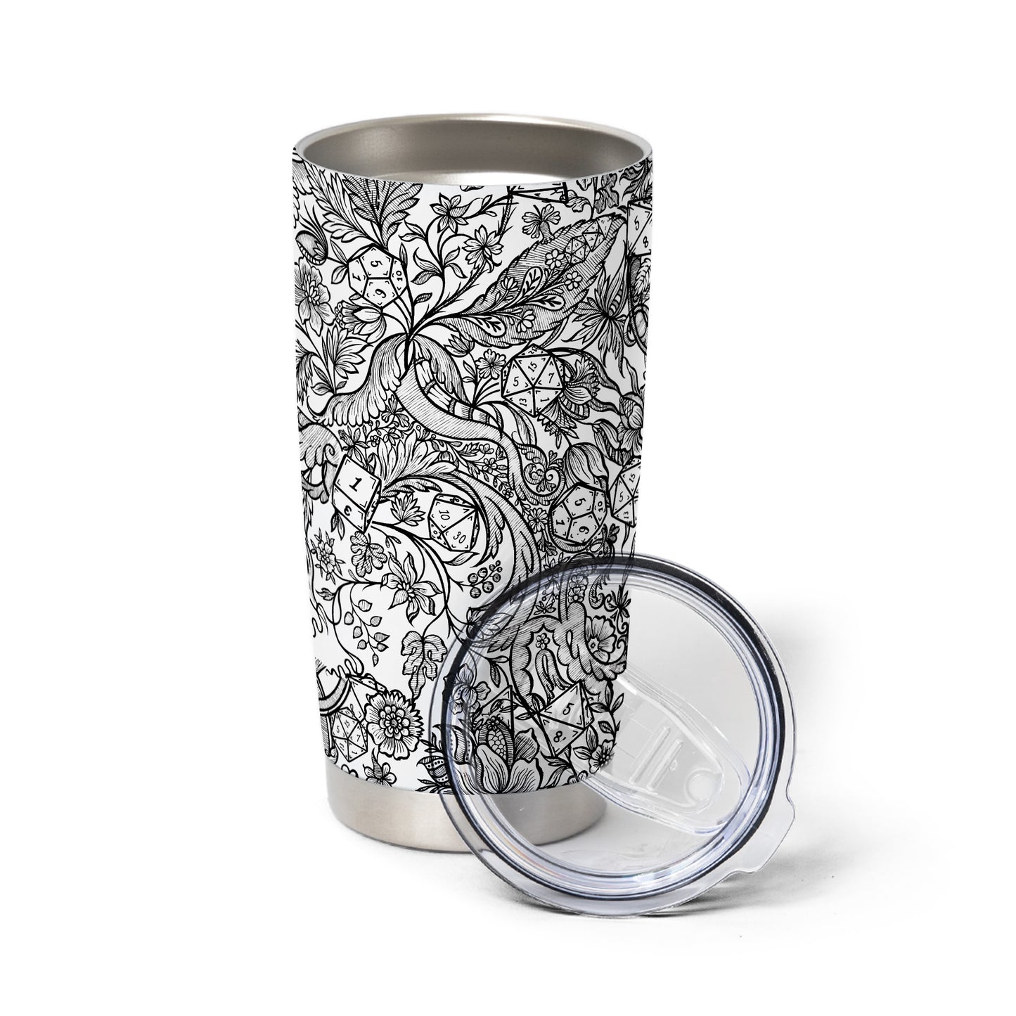 Fantasy Flower Dice Tumbler
