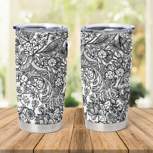 Fantasy Flower Dice Tumbler