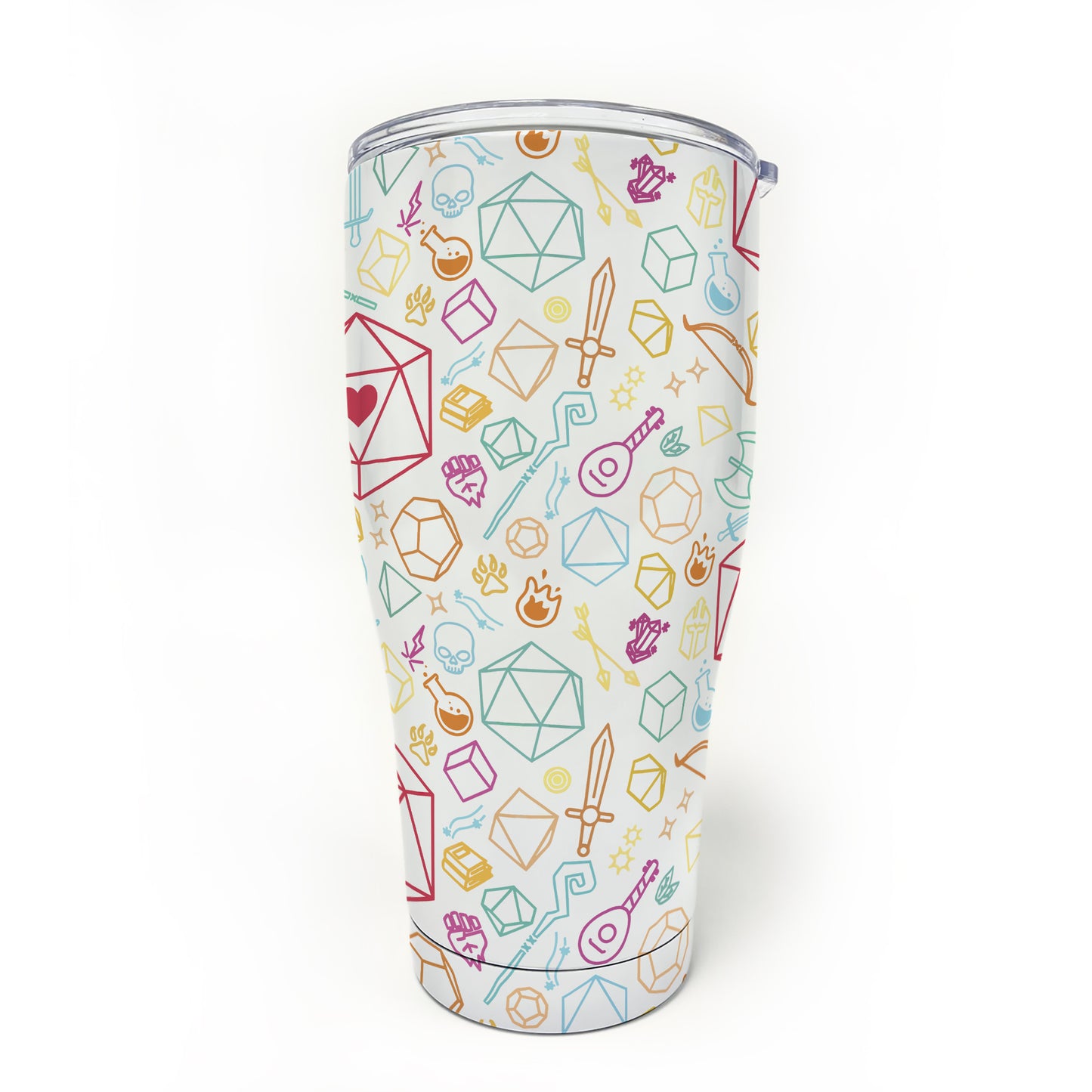 Dice Heart RPG Tumbler