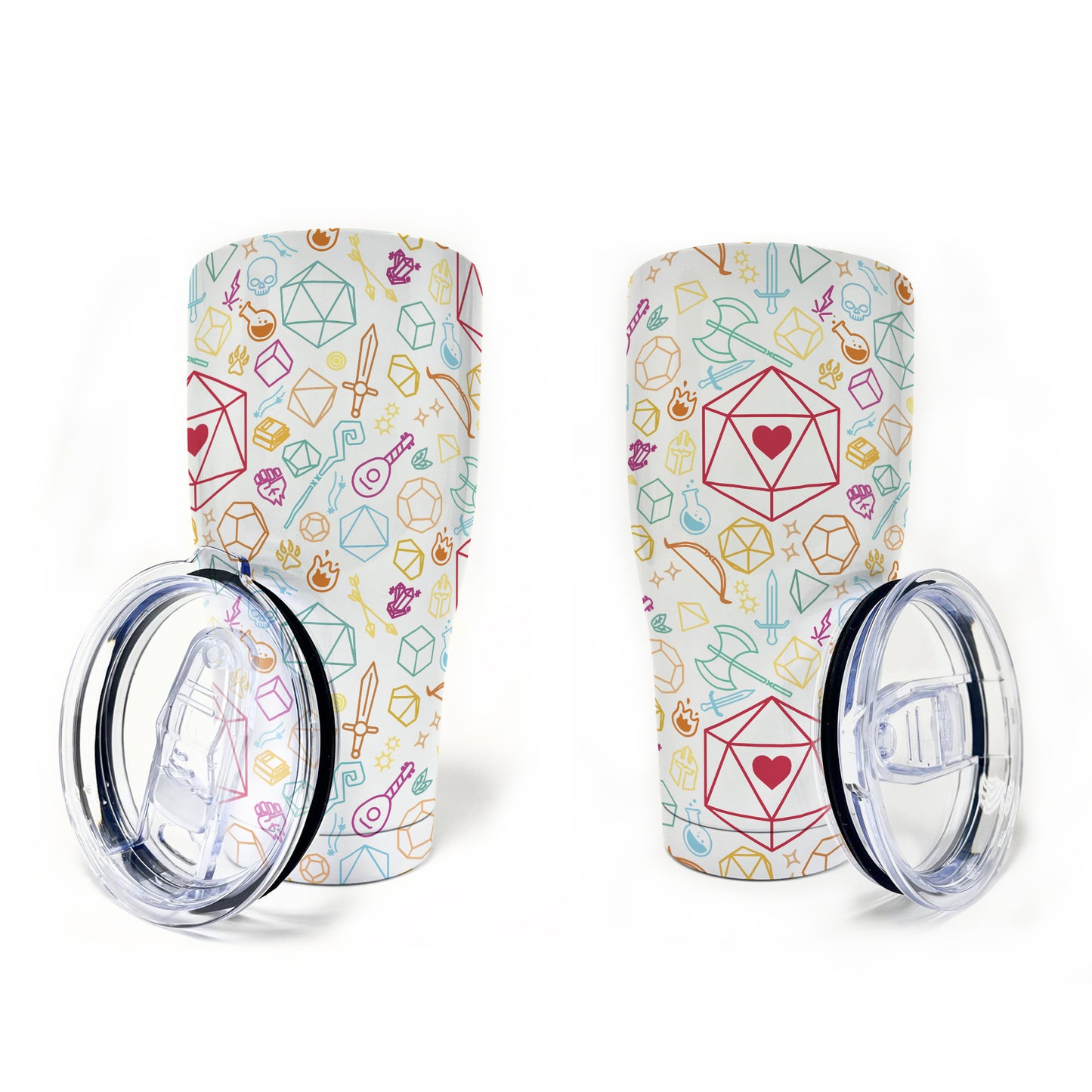 Dice Heart RPG Tumbler