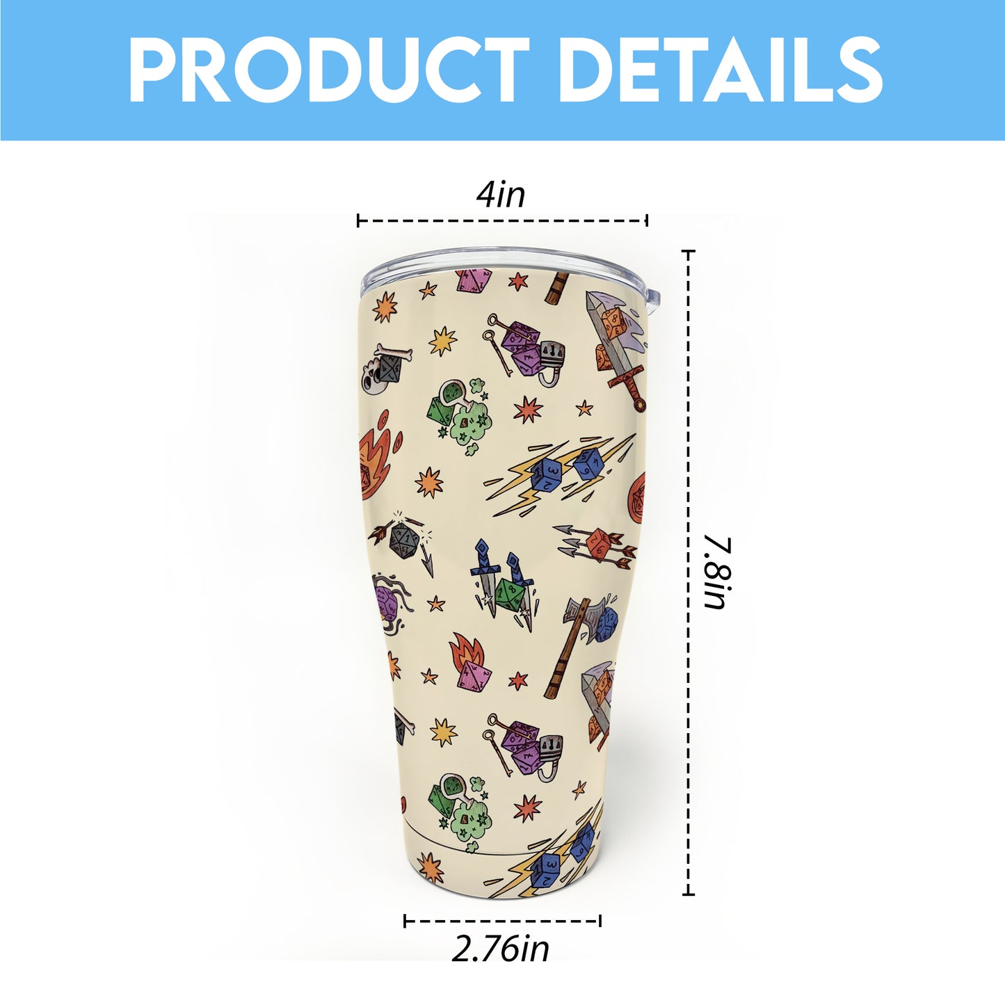 Dice World Tumbler