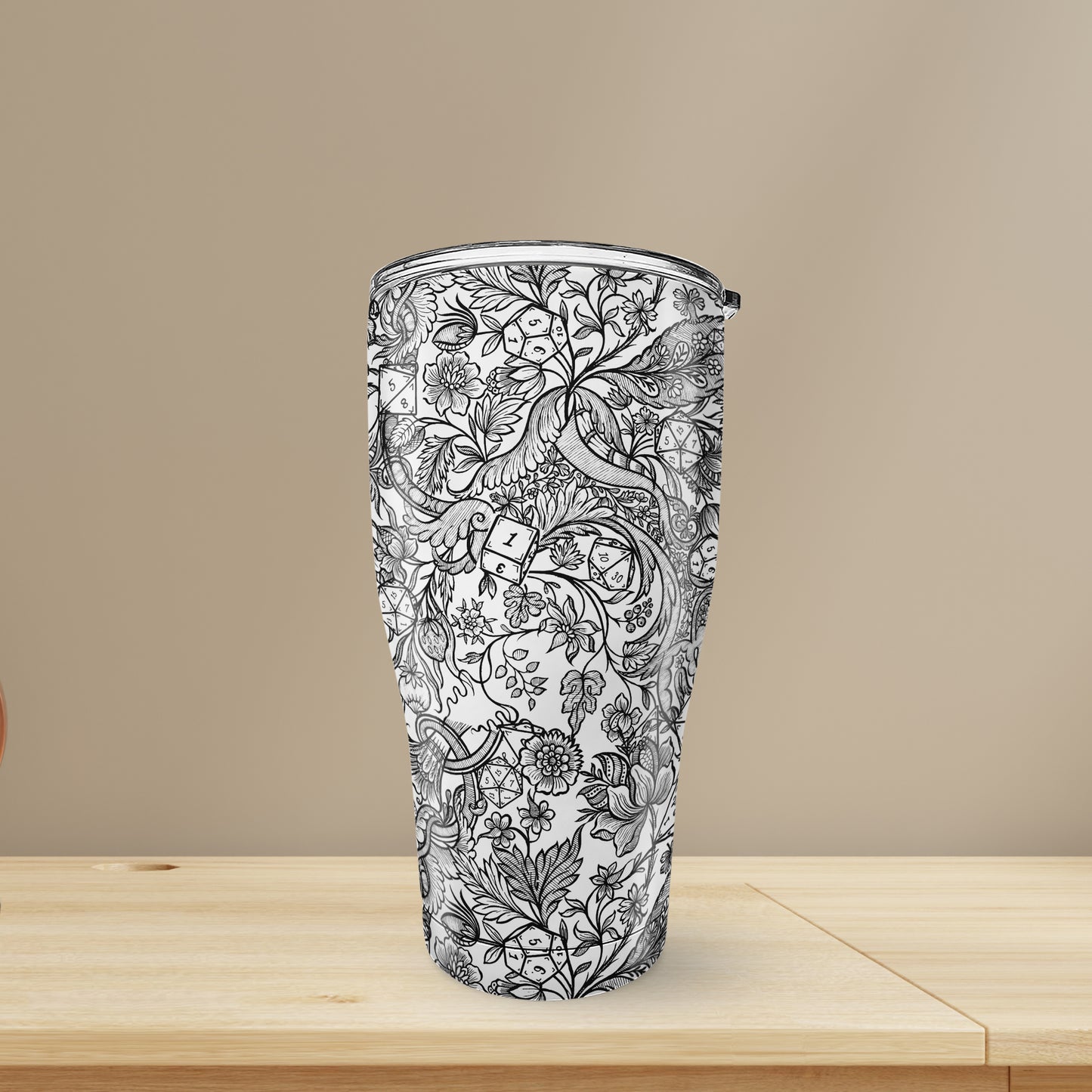 Fantasy Flower Dice Tumbler