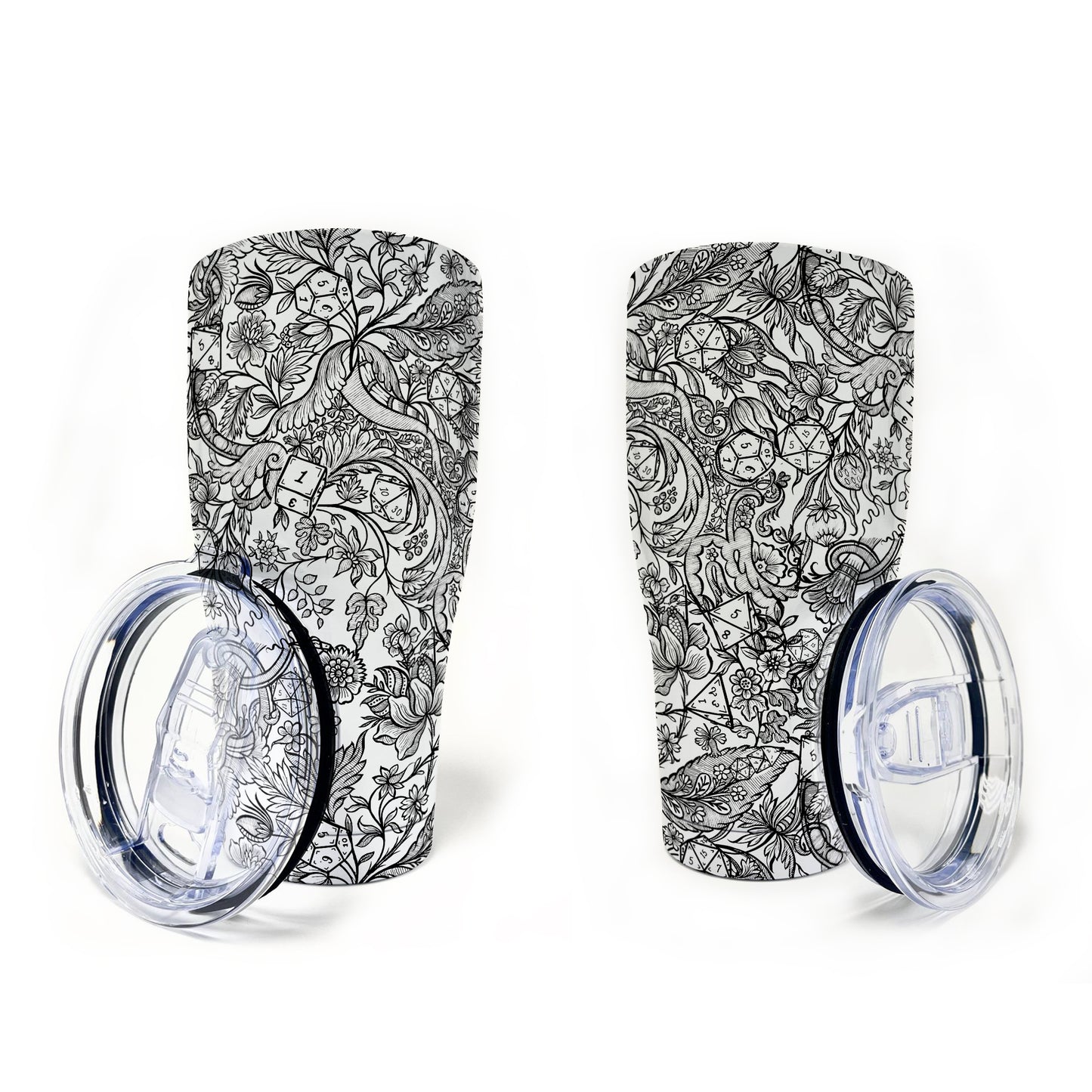 Fantasy Flower Dice Tumbler