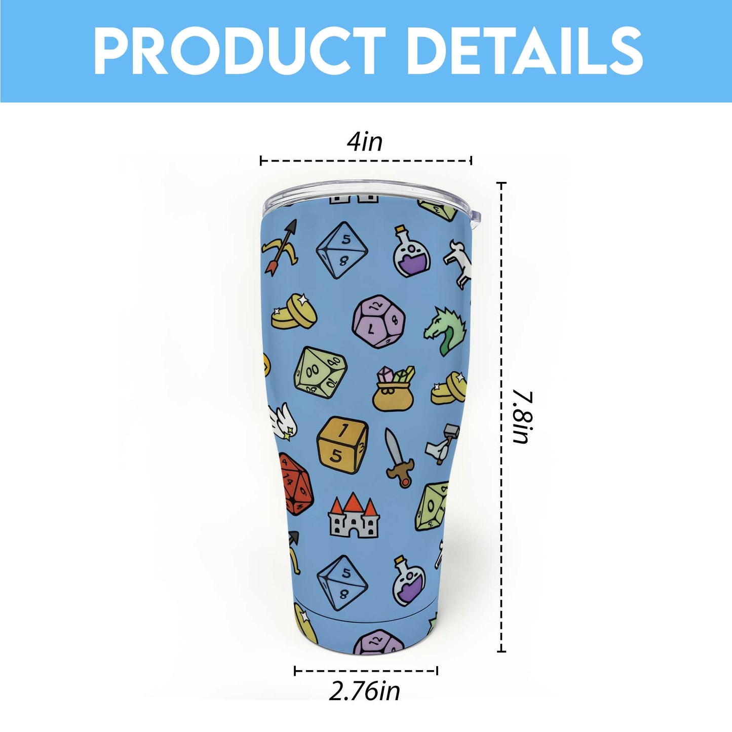 Fantasy Icon RPG Tumbler