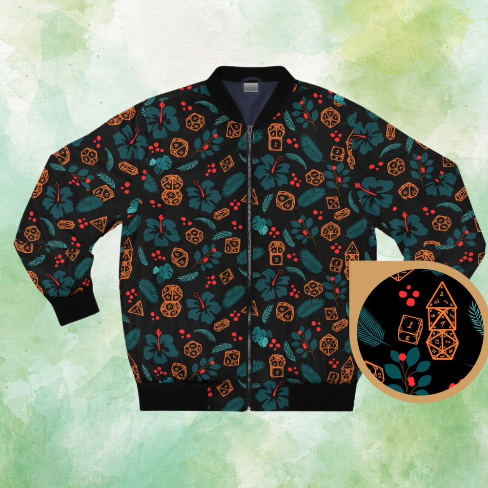 Hawaiian Dice Bomber Jacket