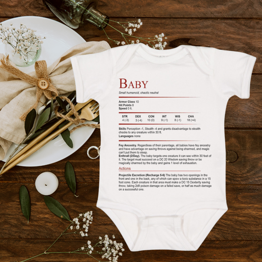 Baby Stats Bodysuit