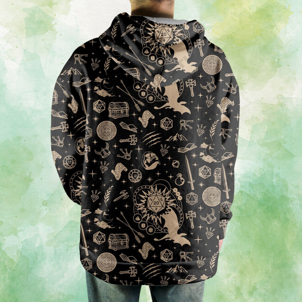 Mystical DND All-over Print Hoodie