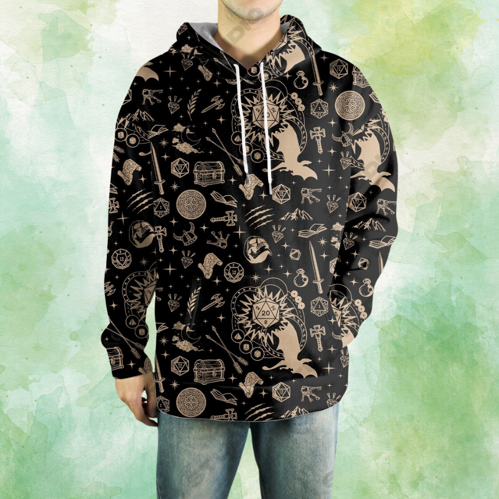 Mystical DND All-over Print Hoodie