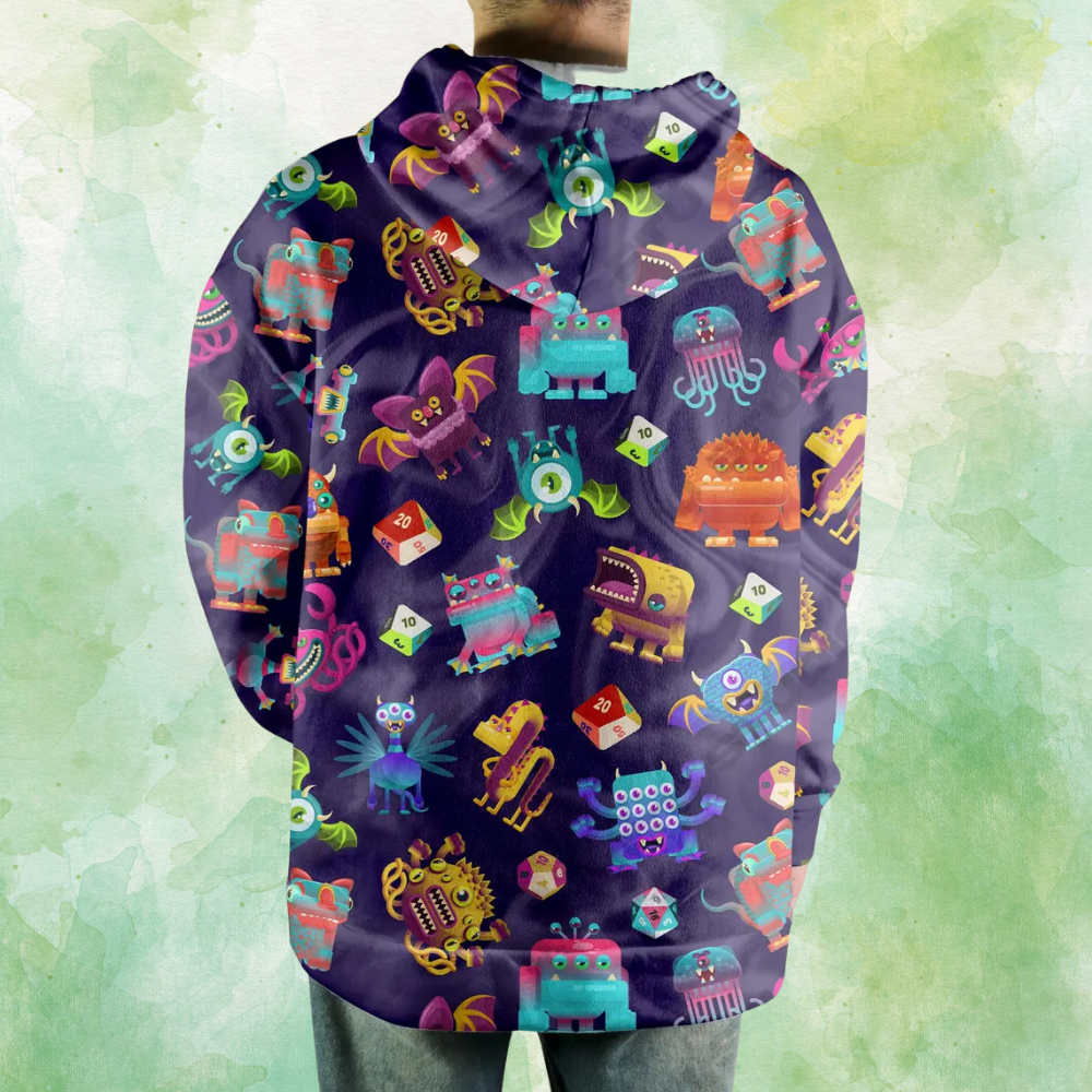 Dungeon Monster All-over Print Hoodie