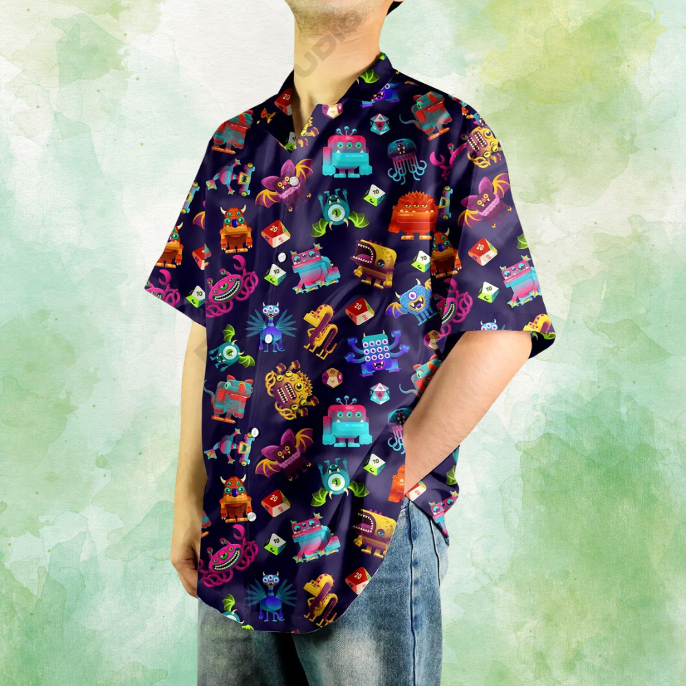 Dungeon Monster Hawaiian Shirt