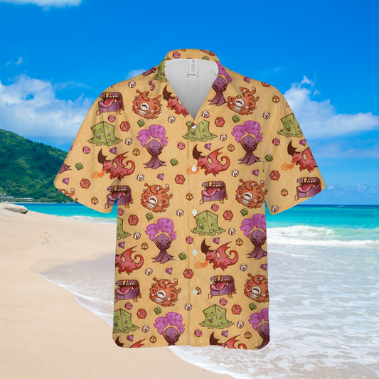 Cute DND Monster Hawaiian Shirt