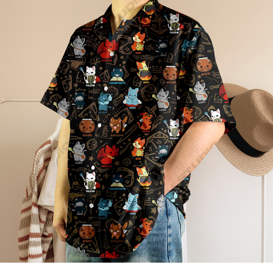 Dungeon Cat Class Hawaiian Shirt