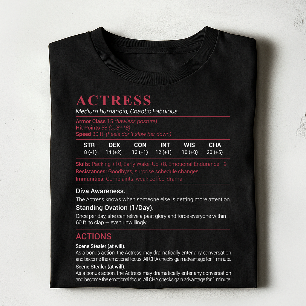Actress Stats Classic Unisex T-Shirt