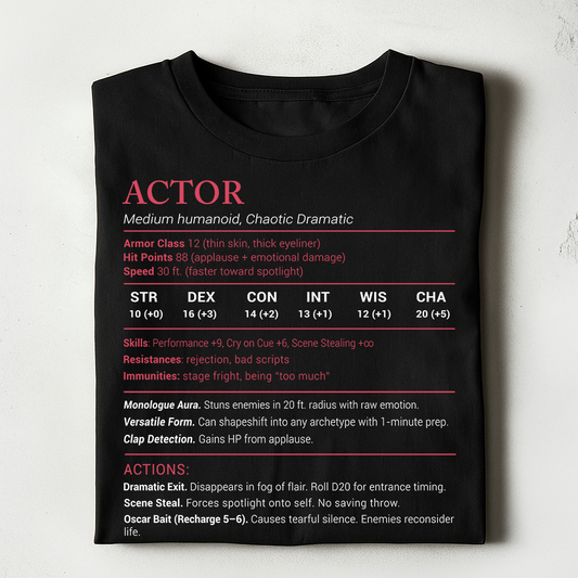 Actor Stats Classic Unisex T-Shirt