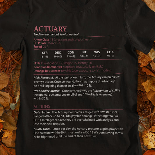 Actuary Stats Classic Unisex T-Shirt