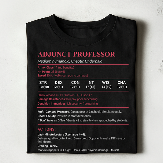Adjunct Professor Stats Classic Unisex T-Shirt