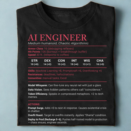 AI Engineer Stats Classic Unisex T-Shirt