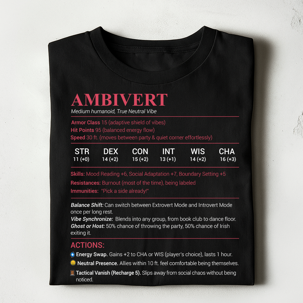 Ambivert Stats Classic Unisex T-Shirt