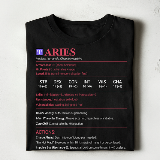 Aries Stats Classic Unisex T-Shirt