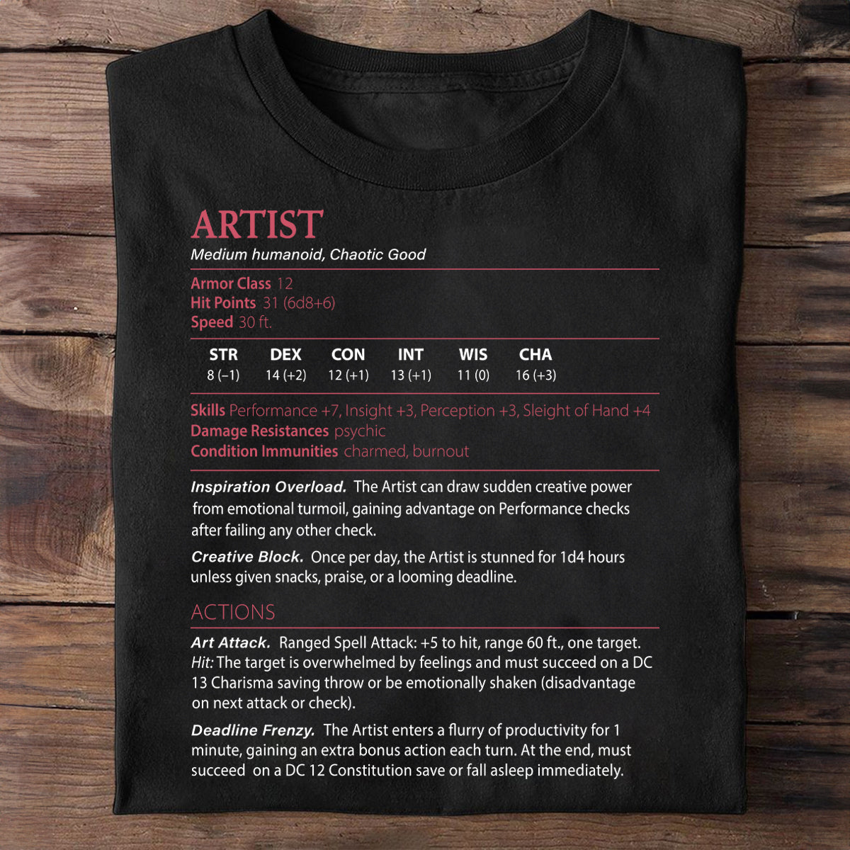 Artist Stats Classic Unisex T-Shirt