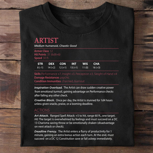 Artist Stats Classic Unisex T-Shirt